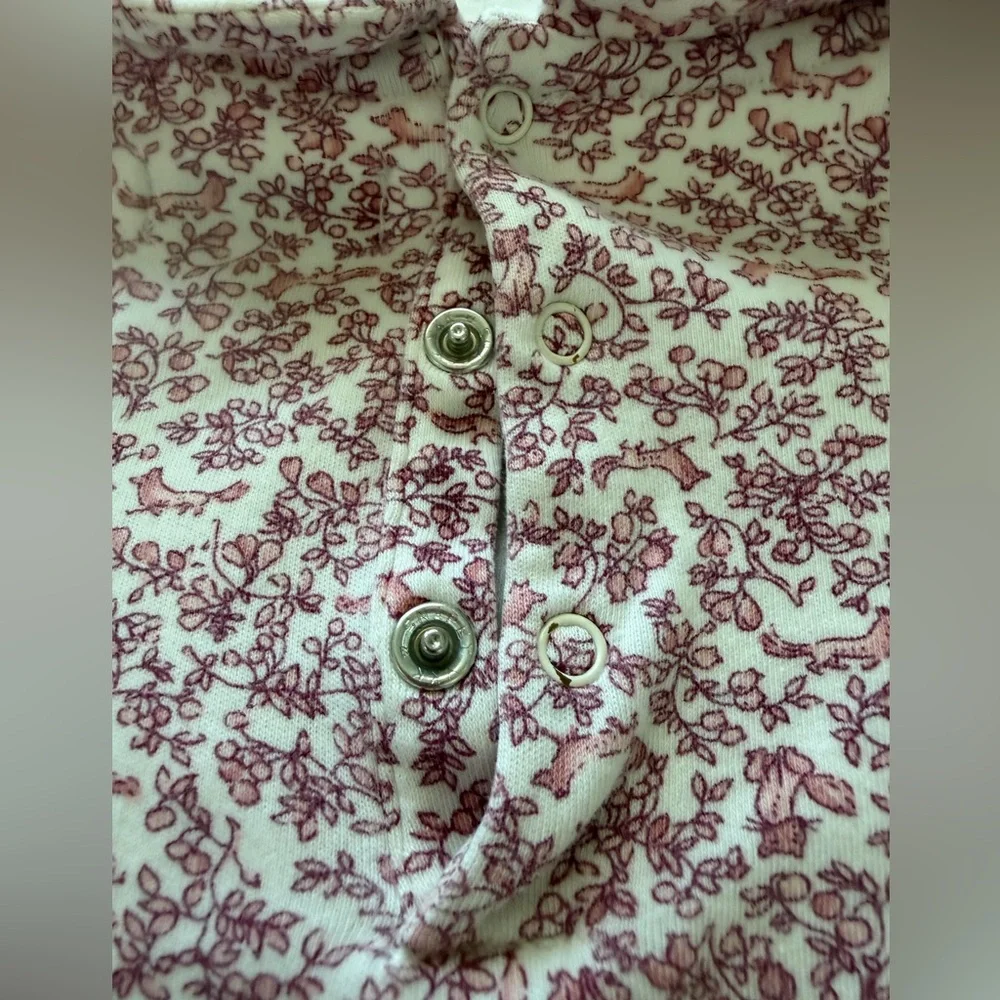 Ralph Lauren Cotton Bear 🐻 Floral 🌸 Print Girls Bodysuit Set- 24 M